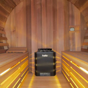 Panorama Barrel Sauna with Dome - Image 3